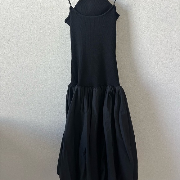 ALEXIS Kamali Strapless Combo Knit Midi Black SZ S - Picture 6 of 7